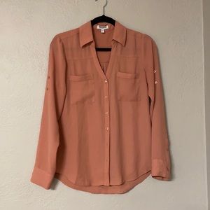 Express slim fit portofino button down